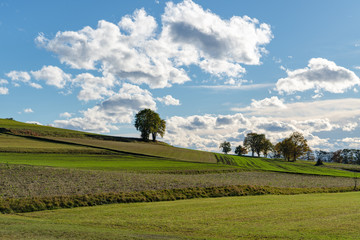 Landschaftsbild mit Wolken 