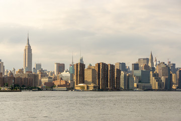 Manhattan Midtown skyline panorama. New York