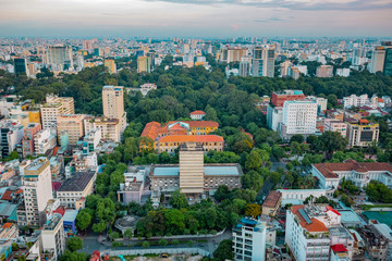 ho chi Minh city aerial view