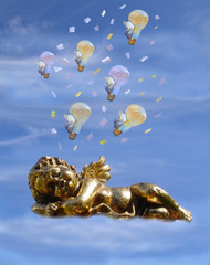 Healthy gold angel dream abouot devolope more hapiness and good things for the world