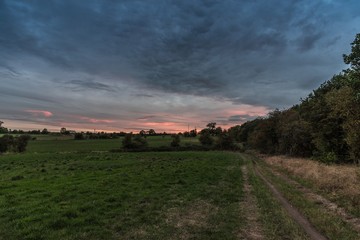 Fototapeta premium Dark skies sunset