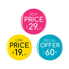 Sale and special offer tag, price tags, Sales Label, Vector illustration. Sale, special offer and price tags design.