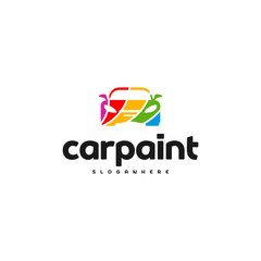 Car Paint Logo Template Design Vector