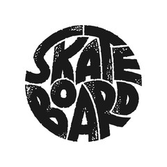Skateboard typography graphics. Concept in vintage style for print production. T-shirt fashion Design.