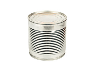 Tin can isolated