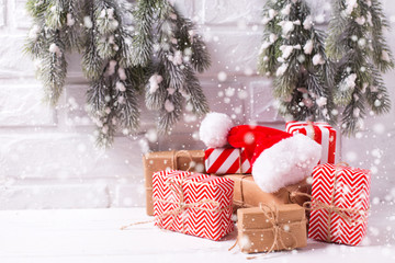 Winter holidays  decorations.