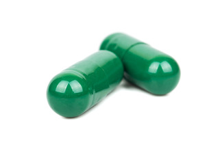 Green herbal capsule