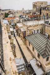 aerial view of the city Jerusalem