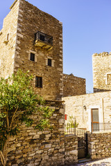 Tower houses in Vathia Greece Mani Peninsula