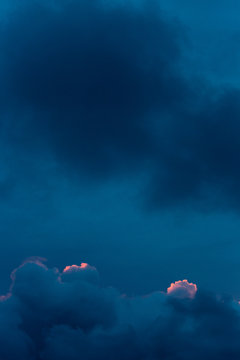 Dusky sky catches the last bit of sun.