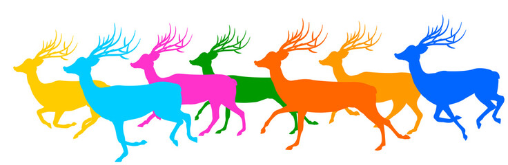 Set of Rein deer