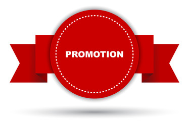 red vector banner promotion