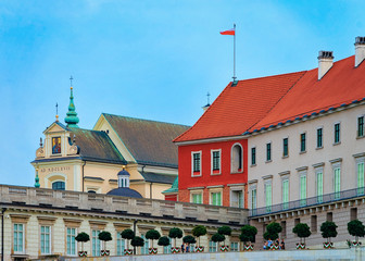 Fragment of Royal Castle in Old town of Warsaw