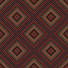Fototapeta premium knitted background with different colors illustration 