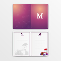 Christmas card. Print-ready template