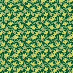 Naklejka na ściany i meble Background with leaves of trees. leaf pattern. 