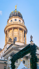 Obraz premium Christmas Market in Gendarmenmarkt square Berlin