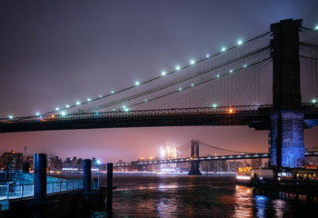 Brooklyn Bridge at dusk