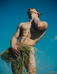 The naked hay in Farmers Teen