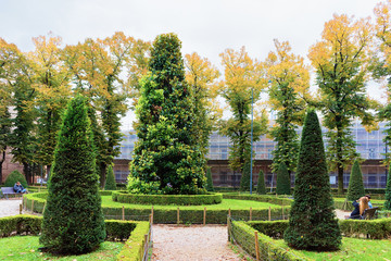 Park on Piazza Lega Lombarda in Mantua