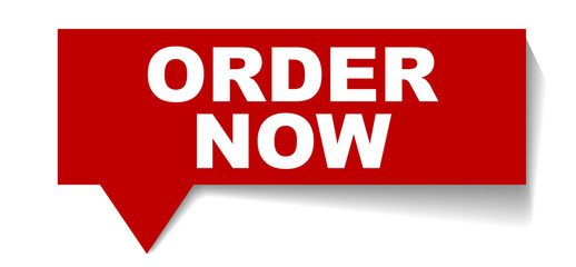 red vector banner order now