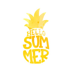 Enjoy Every Moment of Summer inscription. Summer greeting card.