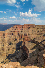 A view looking out over The Grand Canyon in Arizona