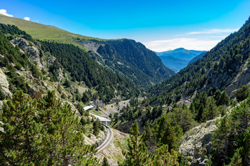 Fototapeta na wymiar Vall de Nuria in the Catalan Pyrenees, Spain.
