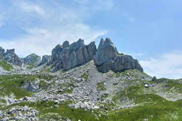 Durmitor National Park. Climbing on Bobotov Kuk