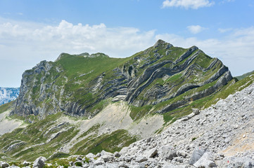 Durmitor National Park. Climbing on Bobotov Kuk