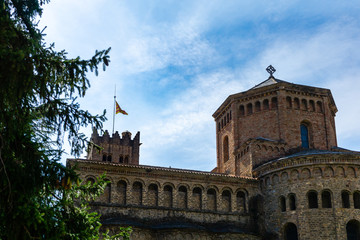 Fototapeta na wymiar Monastery of Santa Maria in Ripoll, Catalonia, Spain.