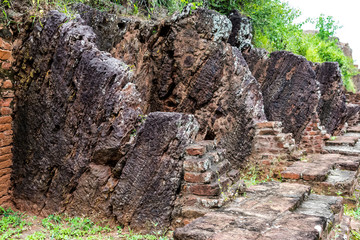 Broken House bricks stage at budhhiest place looking good & giving proof of presence of budha in past.