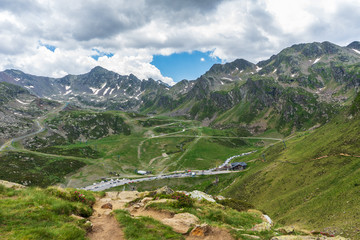 Tristaina high mountain lakes in Pyrenees, Andorra.