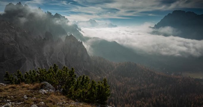 Changement de temps en montagne