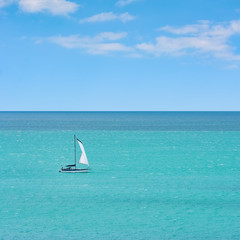 Obraz premium Jacht in the Black Sea