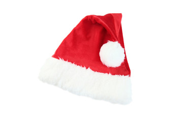 Santa claus hat isolated on white background