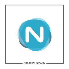 Initial Letter N Logo Template Vector Design