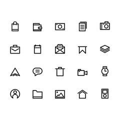 User Interface Icon Sets Outline Vector