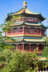 Beautiful Imperial Summer Palace in Beijing, China.