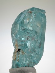 01.11.2018, Mineralien, Edelstein, Topas, Klar, Blau, Natürliche Endung, Brasilien