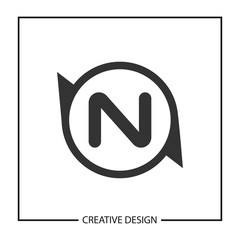 Initial Letter N Logo Template Vector Design