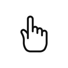 Hand clicking vector icon