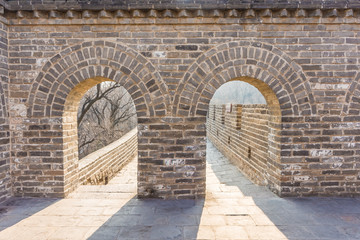 Fototapeta premium The Great Wall of China, section of Badaling, China
