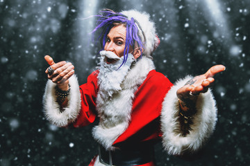 cool punk santa