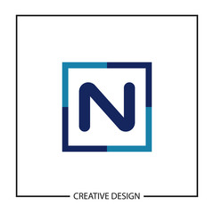 Initial Letter N Logo Template Vector Design
