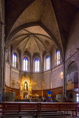 Fototapeta premium Lombard Romanesque church, Cardona in Barcelona, Catalonia.