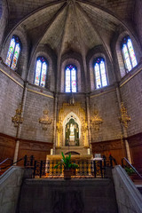 Fototapeta premium Lombard Romanesque church, Cardona in Barcelona, Catalonia.
