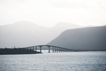 Obraz premium A bridge in North Norway