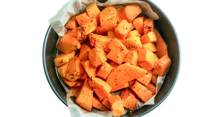 Pumpkin dish with spices.