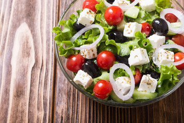 Fresh vegetables greek salad